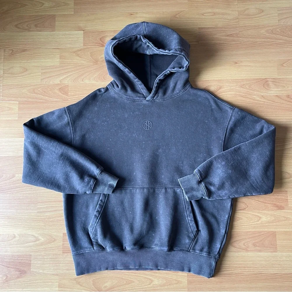 NINTH HALL Women’s Boxy Dark Brown Hoodie Size Small - Picture 5 of 9